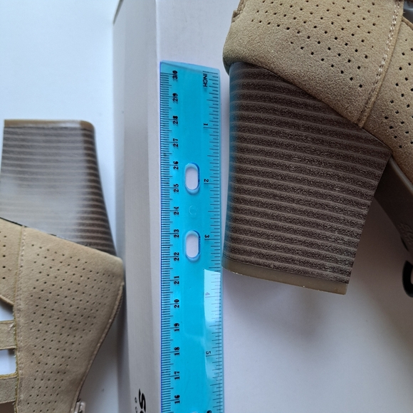 Sonoma Peep Toe Chunky Heel Sandals Booties | Sz 8 | NIB - Picture 9 of 11